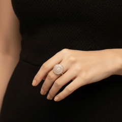 925 Ayar Gümüş Güneş Işığı Formunda Yüzük