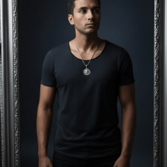 925 Ayar Gümüş Medusa Figürlü Erkek Kolye