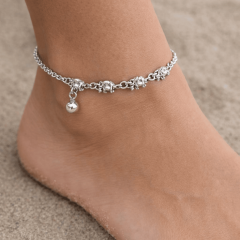 925 Ayar Fil Figürlü Gümüş Halhal – Minimal ve Şık Tasarım