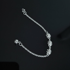 925 Ayar Fil Figürlü Gümüş Halhal – Minimal ve Şık Tasarım